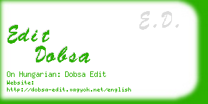 edit dobsa business card